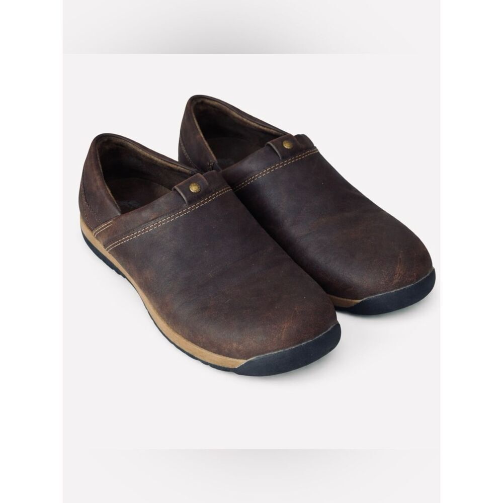 Eastland Baylee Wm’s Sz 8.5 Brown Reinforced Sport Slip On Comfort Mule Shoe